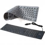 Tastatura Gembird KB-109F-B PS2/USB Flexibila BLACK