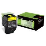 Toner Lexmark 802Y yellow | return | 1000 pgs | CX310dn / CX310n / CX410de / CX4
