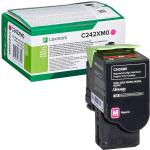 Toner Lexmark de capacitate mare C242XM0, 3500 de pagini, Magenta