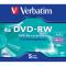 Verbatim DVD-RW SERL 4.7GB 4X MATT SILVER SURFACE Jewel Case