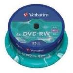 Verbatim DVD-RW [ spindle 25 | 4,7GB | 4x ]